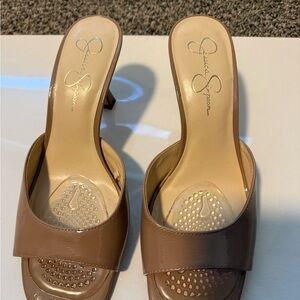 Jessica Simpson Tan Mules